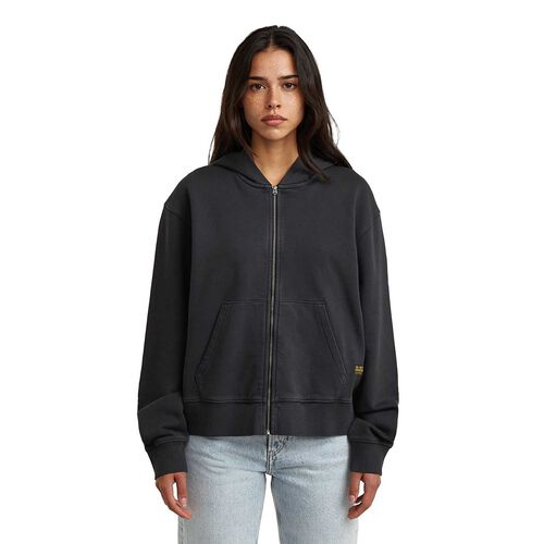 G-Star Washed Hdd Zip Relaxed Sweatshirt